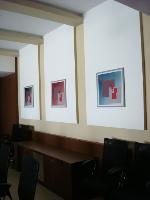 the wall of the boardroom on the ground floor.